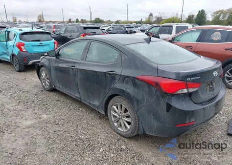 2014 Hyundai Elantra Se z USA, uszkodzony, nr VIN 5NPDH4AE4EH487886
